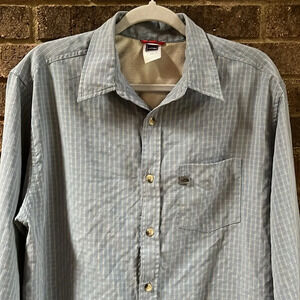 The North Face Mens Plaid Button Front Shirt Size Medium